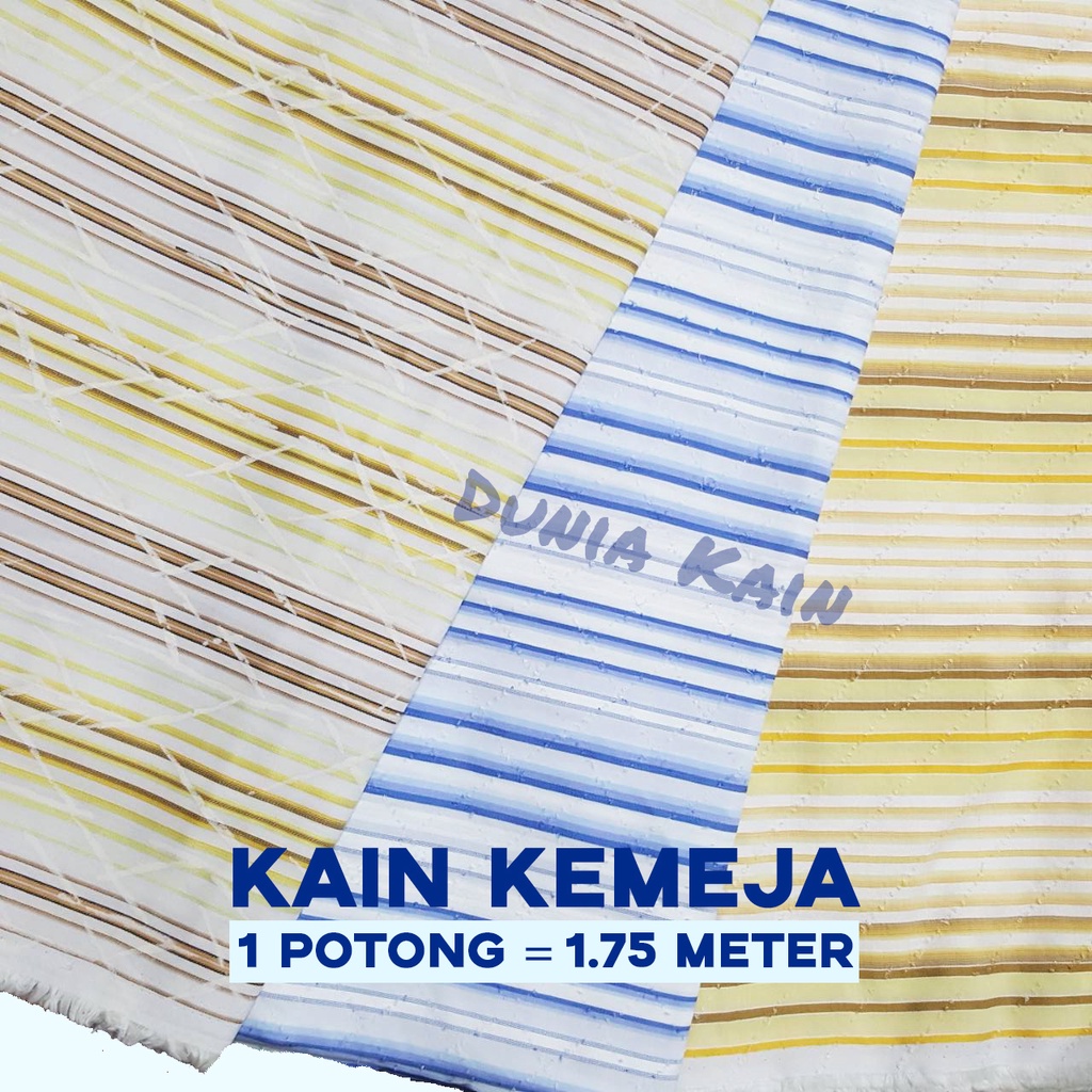 [1.75meter] Bahan Kain Katun Jepang motif rilis mewah warna kuning coklat biru , kain katun Jepang w