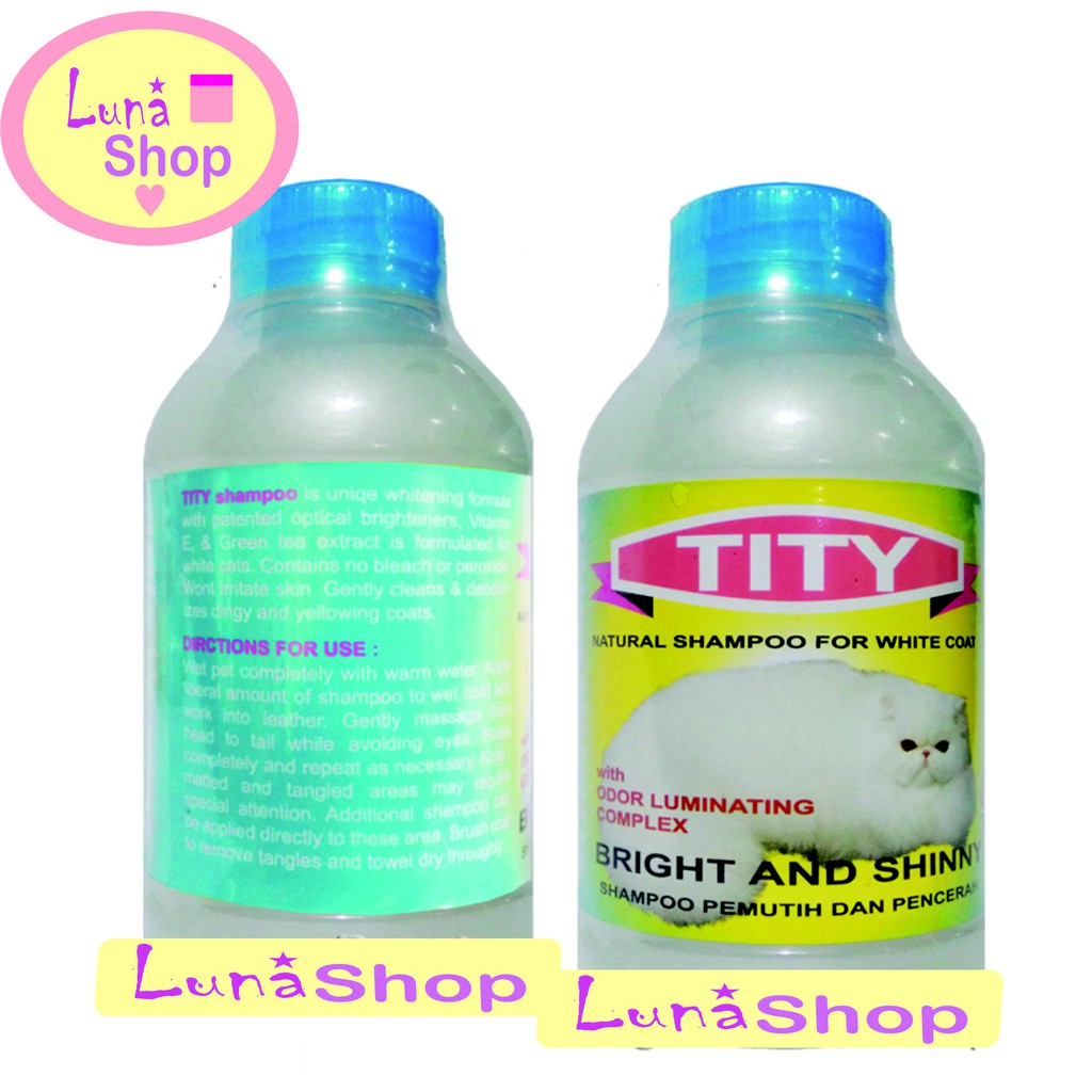 SHAMPO KUCING KHUSUS UNTUK KUCING PUTIH TITY WHITE SOLID