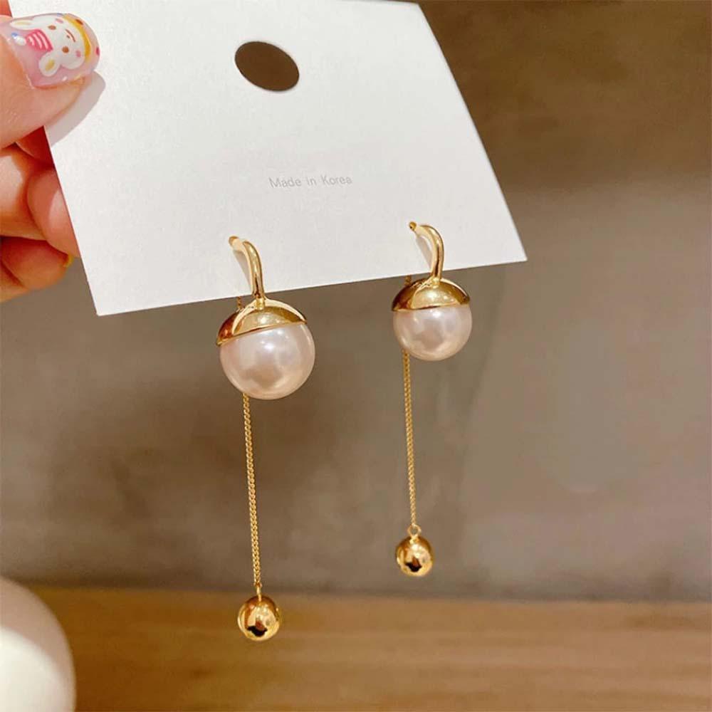 Needway Menjuntai Anting Temperamen Gadis Wanita Rantai Tetesan Air Perhiasan Fashion Korea