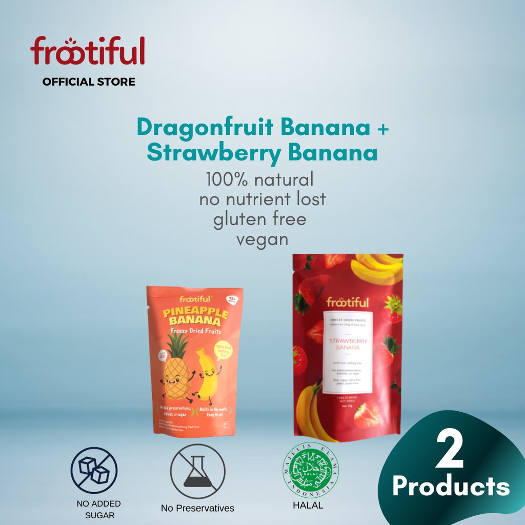 

Paket 1 Frootiful Pineapple Banana Kids And 1 Frootiful Strawberry Banana