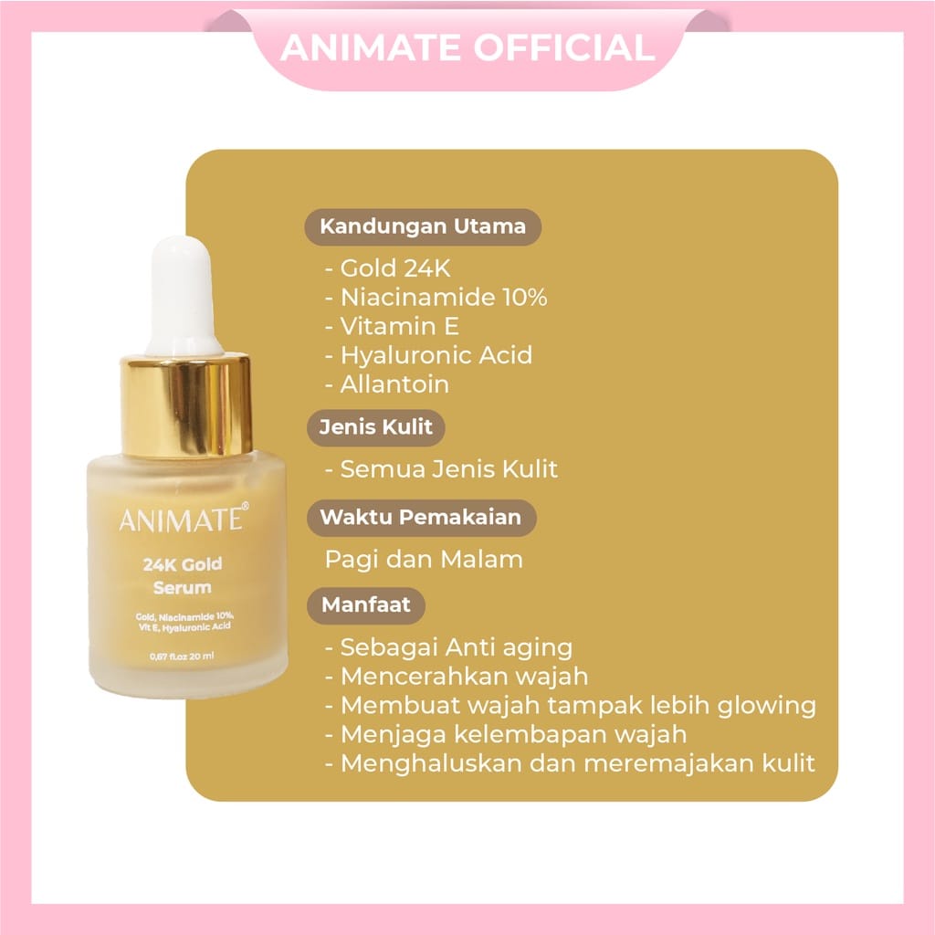 ANIMATE 24K Gold Serum 20ml