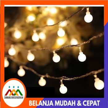 Lampu Hias Dekorasi Cherry Ball Fairy 5M Warm White