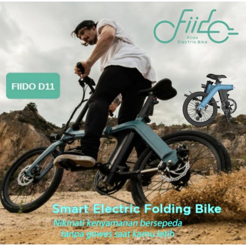 SEPEDA LIPAT FIIDO D11 SMART ELECTRIC FOLDING BIKE