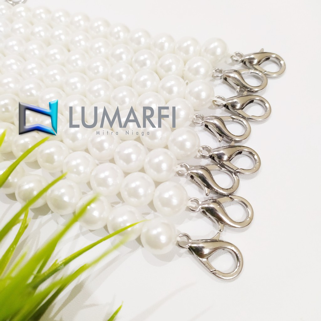 Chain Pearl Mutiara / Strap chain pearl short strap 35cm mutiara / Tali Tas Mutiara Wania