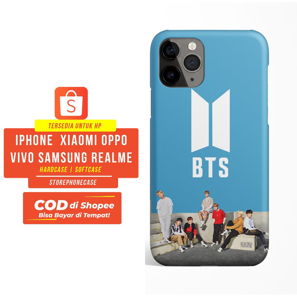 CASING HARDCASE SOFTCASE iPHONE/SAMSUNG/XIAOMI/VIVO/OPPO/REALME BTS JAPAN BLUE