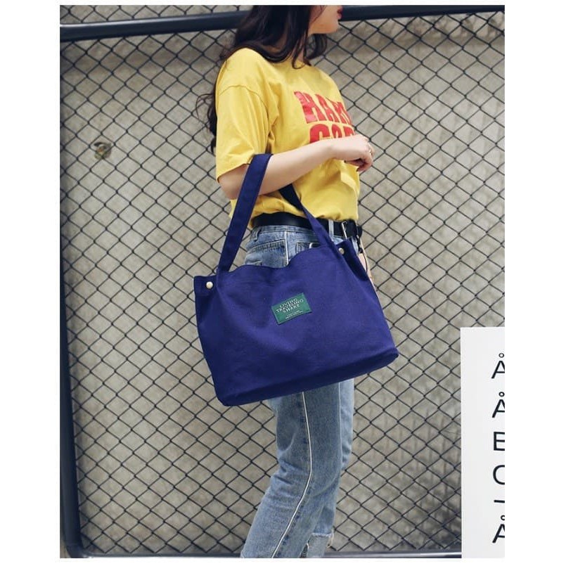 9924UW Tote Bag Kanvas Pria Wanita Trendy Camera Besar Pakai Resleting Jt67 Bape Tote Bag Murah