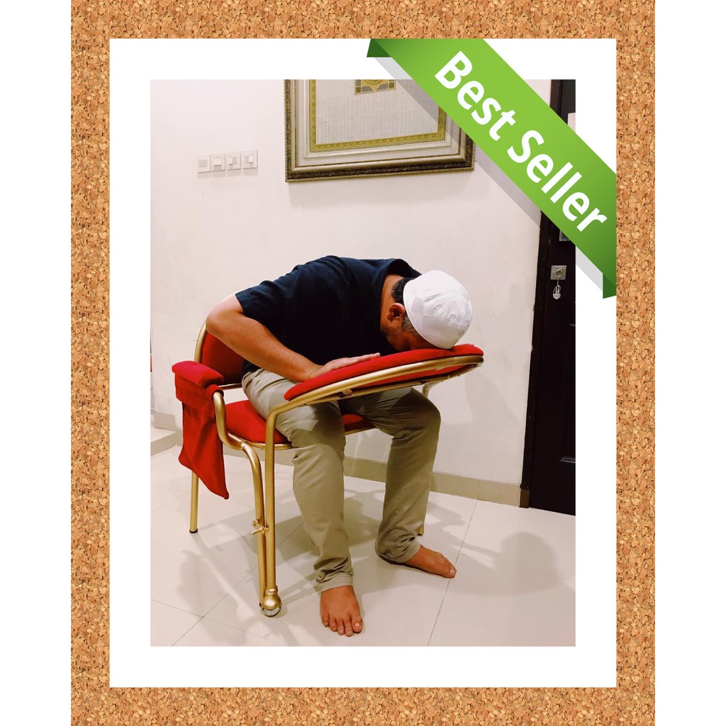 Kursi Sholat Shalat Sujud Bahan Besi Kuat Warna Gold Murah