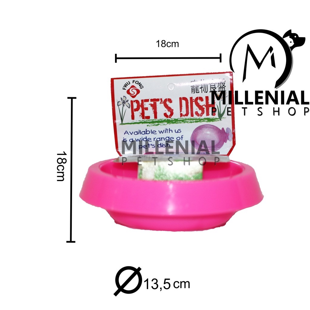 Tempat Makan Kandang Kucing Anjing Kelinci Pet Dish Size L