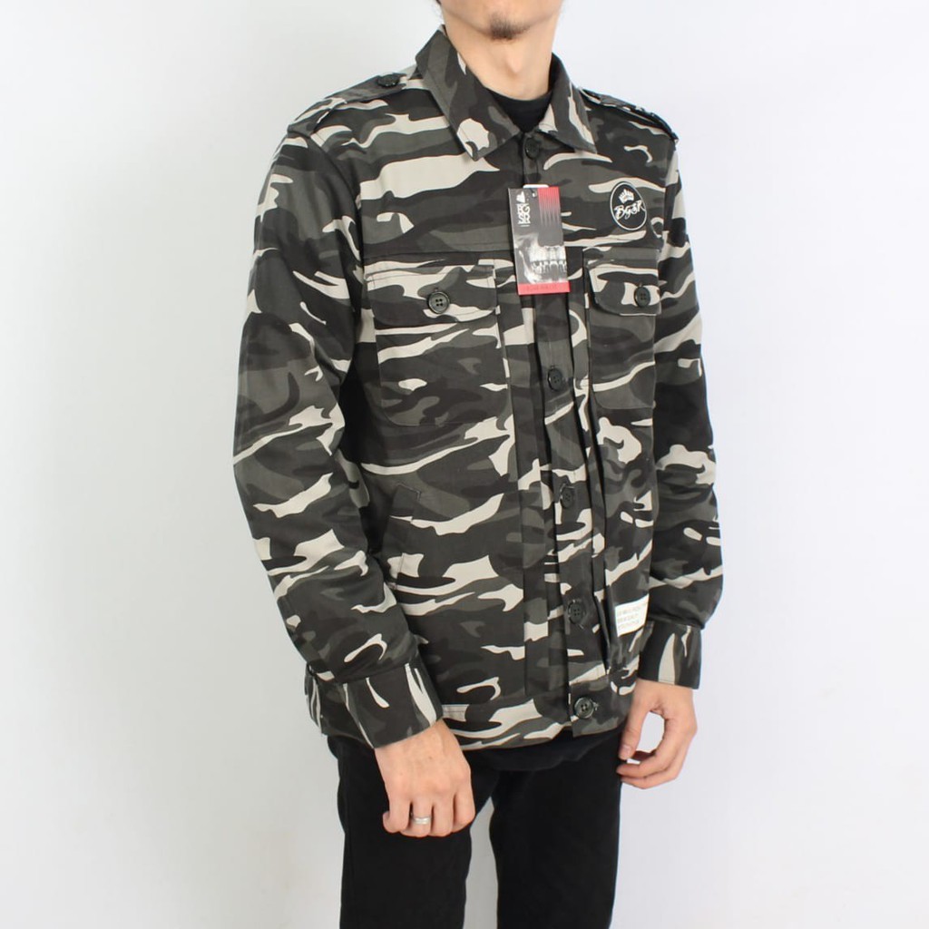 Jaket parka Camouflage Army Hanzo BGSR / Parka camo Pria 08