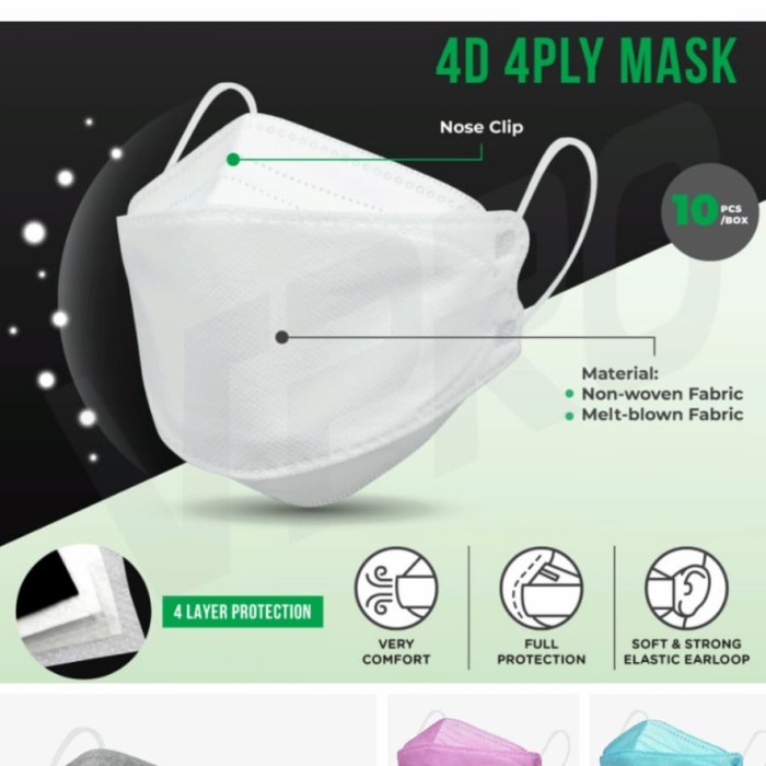 Masker Pro 4D Masker - Putih