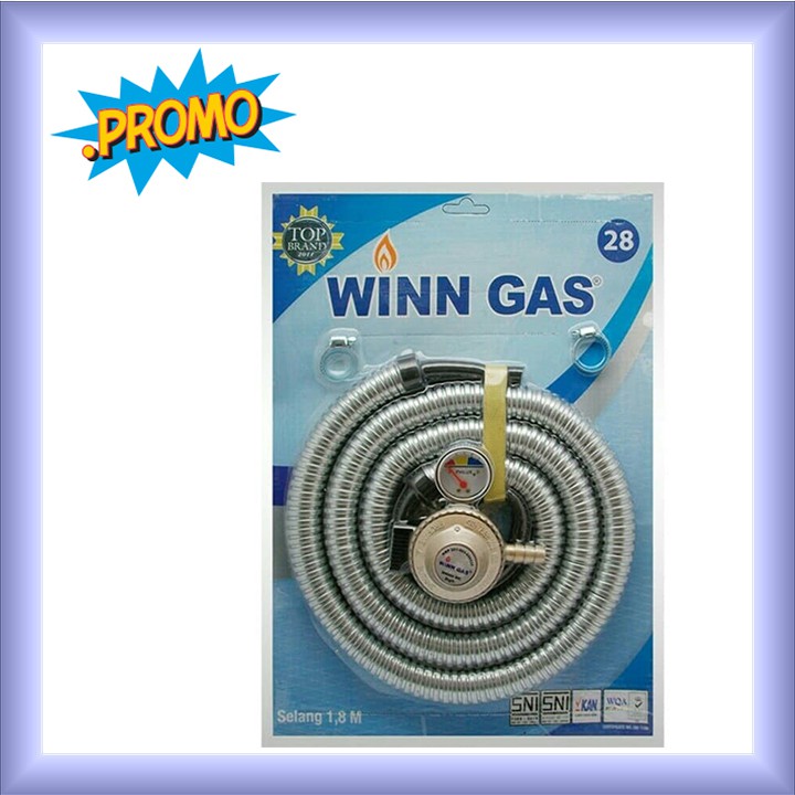 Regulator winn gas dan selang Regulator winn Gas Regulator Aman
