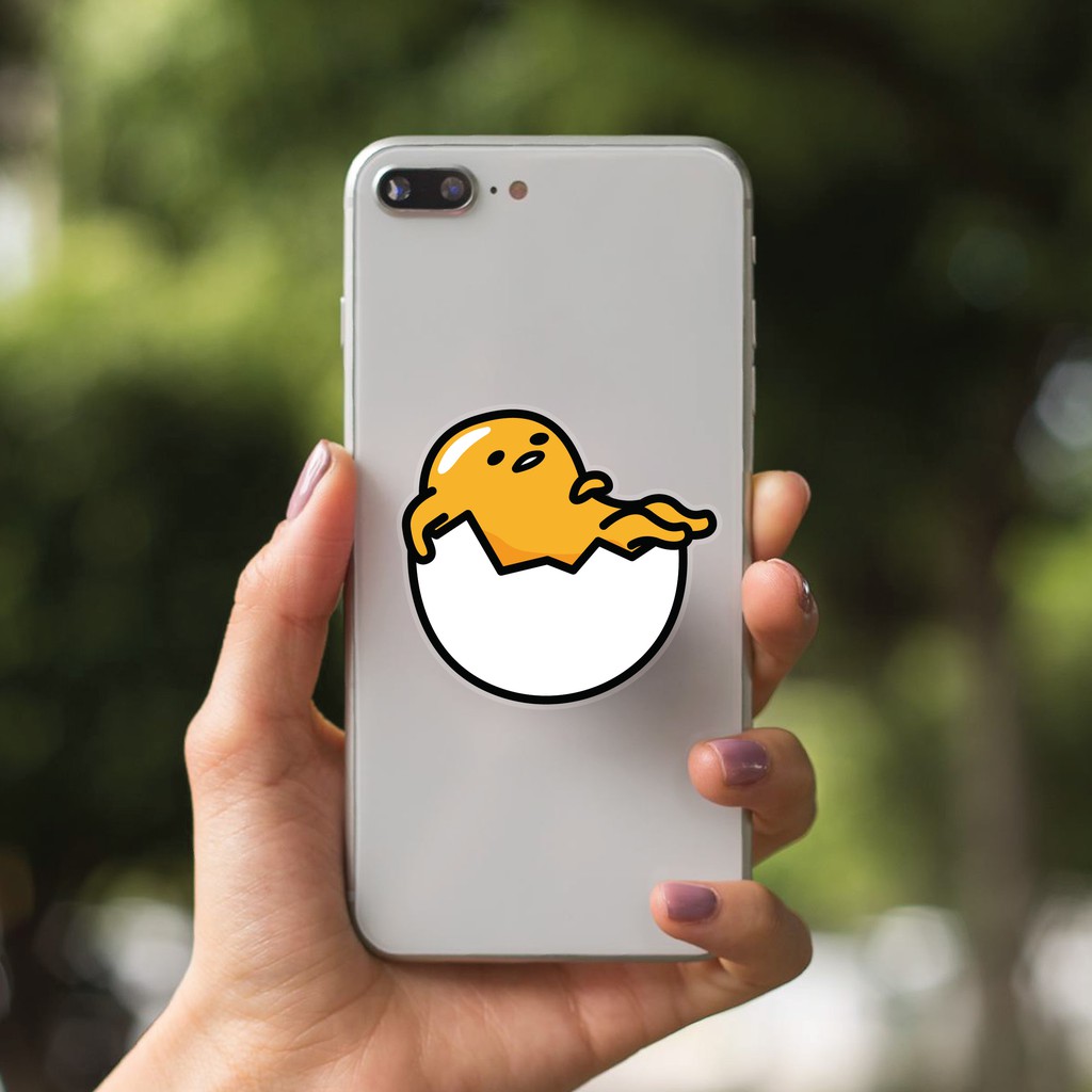 Griptok Gudetama Popstand Acrylic Akrilik Karakter Phone Grip Pop Stand Lucu Socket HP Lazy Egg