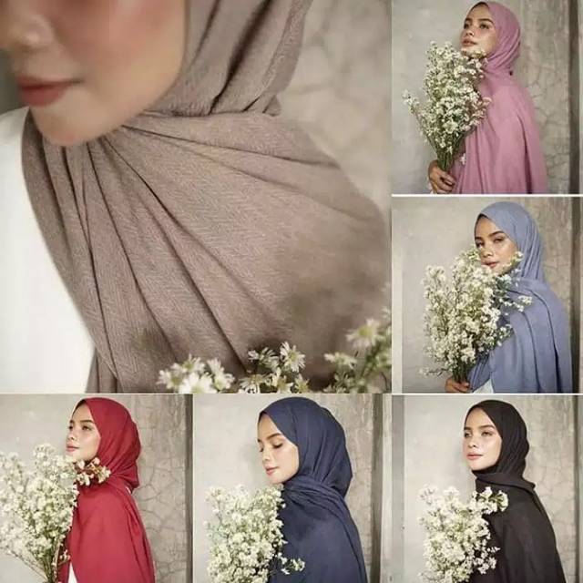 PASHMINA ZAFRON PASHMINA IMPORT BAHAN VOAL PASHMINA SIMPEL TERLARIS