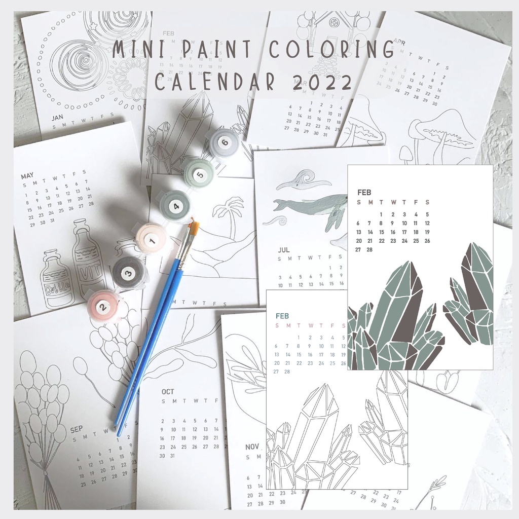 

Calendar coloring page 2022