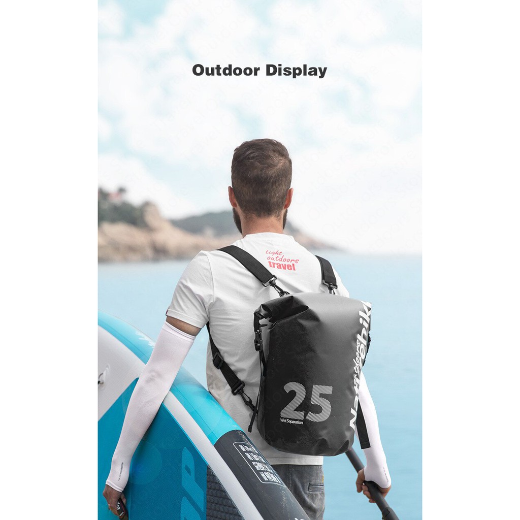 DRYBAG WITH SEPARATION NATUREHIKE NH18F007-D ORIGINAL// DRY BAG TAS ANTI AIR 10 L, 15 L, 25L