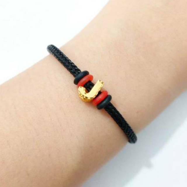 gelang huruf j Gelang remaja hadiah ultah