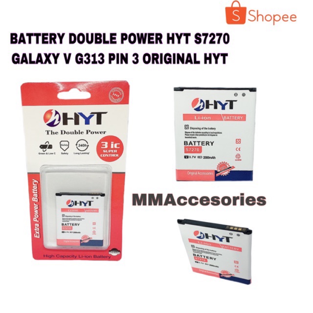 BATTERY DOUBLE POWER SAMSUNG S7270 ORIGINAL HYT