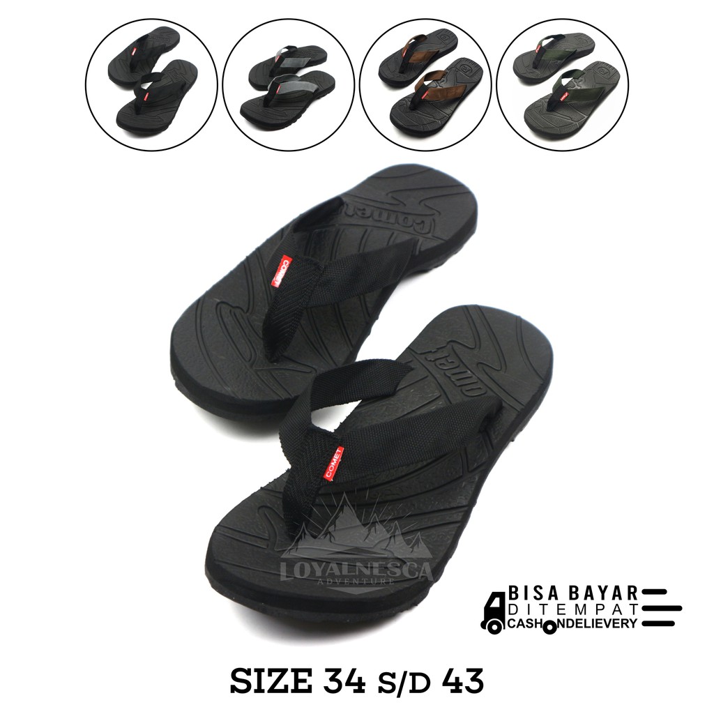 SANDAL GUNUNG SENDAL GUNUNG SANDAL OUTDOOR SANDAL ADVENTURE SANDAL PRIA HIKING COMET SANDAL JEPIT BISA COD