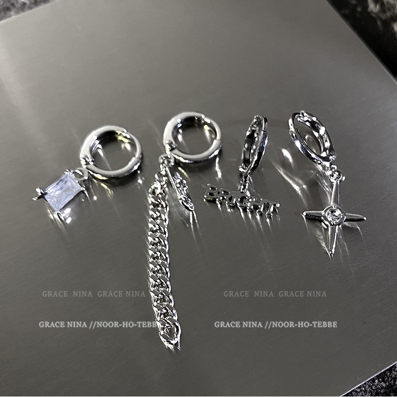 6pcs / Set Anting Tusuk / Stud Bentuk Variasi Untuk Wanita