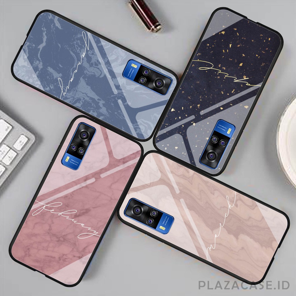 Softcase Glass Month K87 [ ALL TYPE ] VIVO Y51 2020 Y12S Y20 Y12i Y30 Y50 V20 V20 SE V19 V17 PRO V15