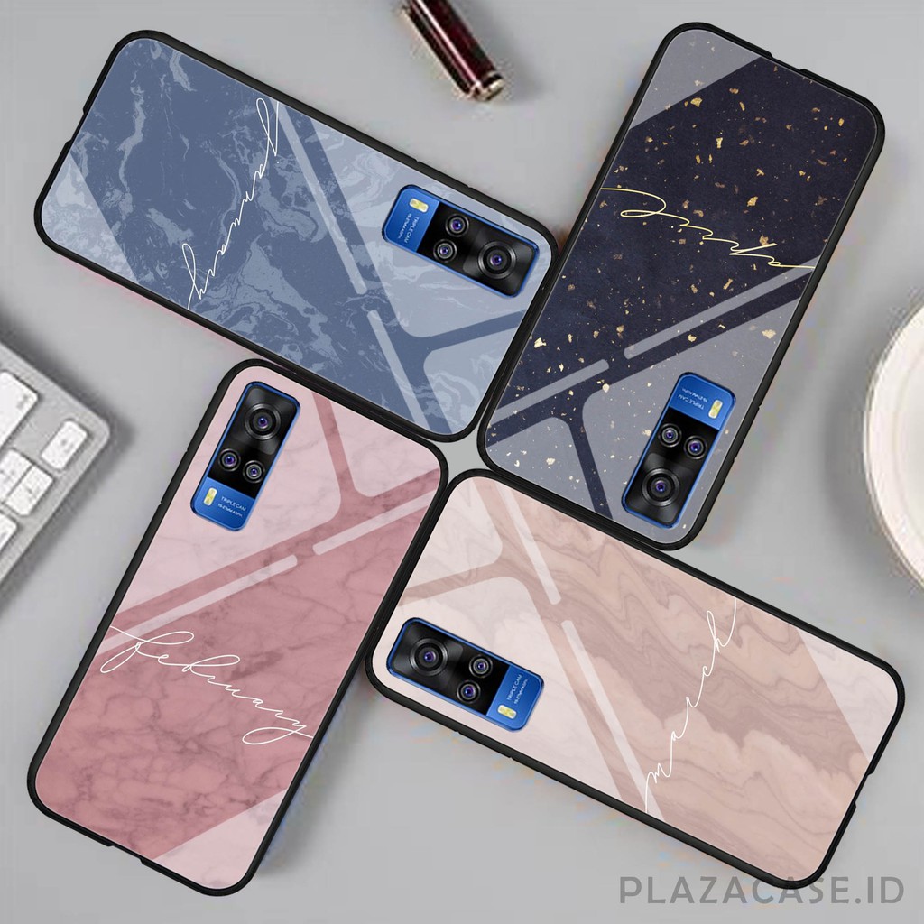 Softcase Glass Month K87 [ ALL TYPE ] VIVO Y51 2020 Y12S Y20 Y12i Y30 Y50 V20 V20 SE V19 V17 PRO V15