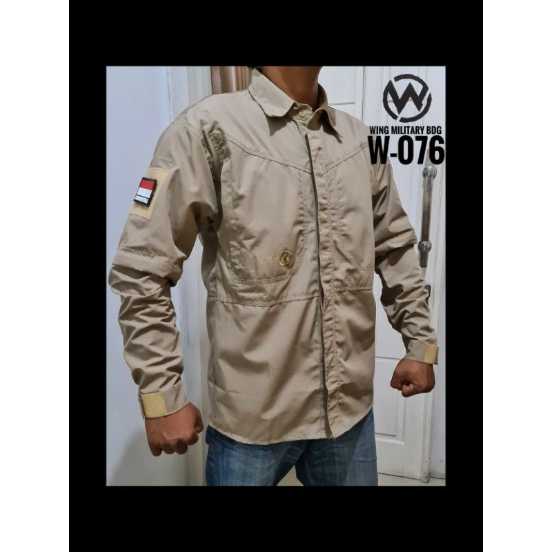 Kemeja Tactical Lapangan Multifungsi W-076 Wing Military BDG