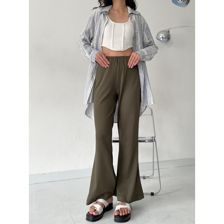 CELANA PANJANG CUTBRAY WANITA KNIT PREMIUM - CARL PANTS