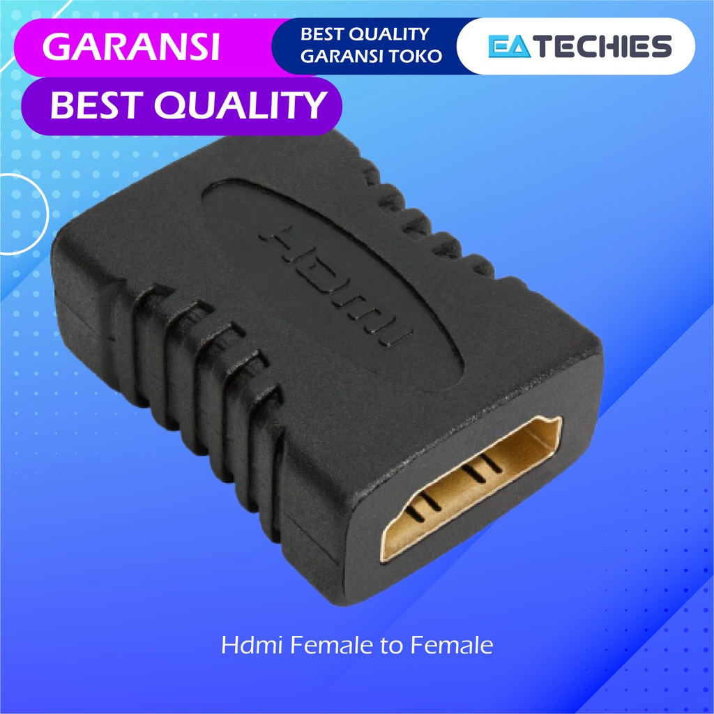 GENDER HDMI FEMALE TO FEMALE CONNECTOR KONEKTOR HDMI FEMALE KE FEMALE