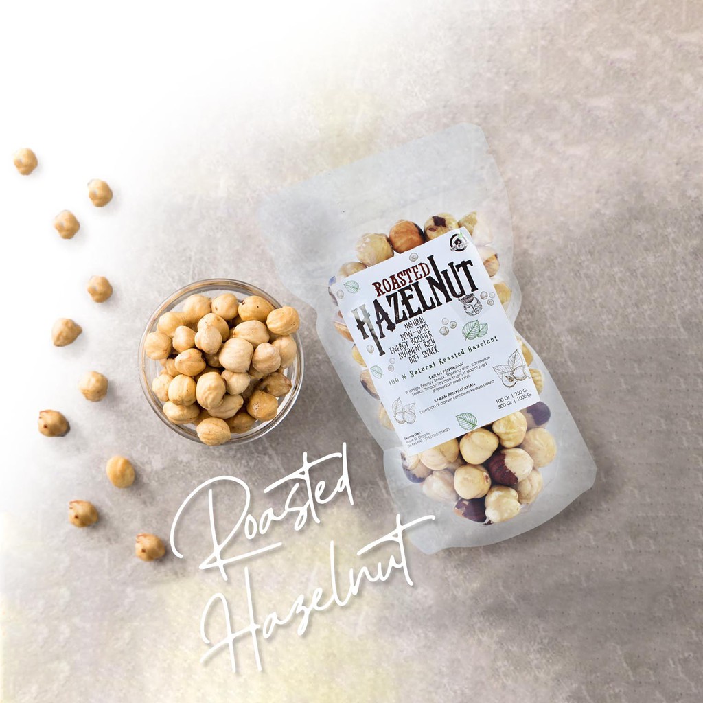 Roasted Hazelnut ( Kacang Hazelnut Panggang ) - 100 Gr