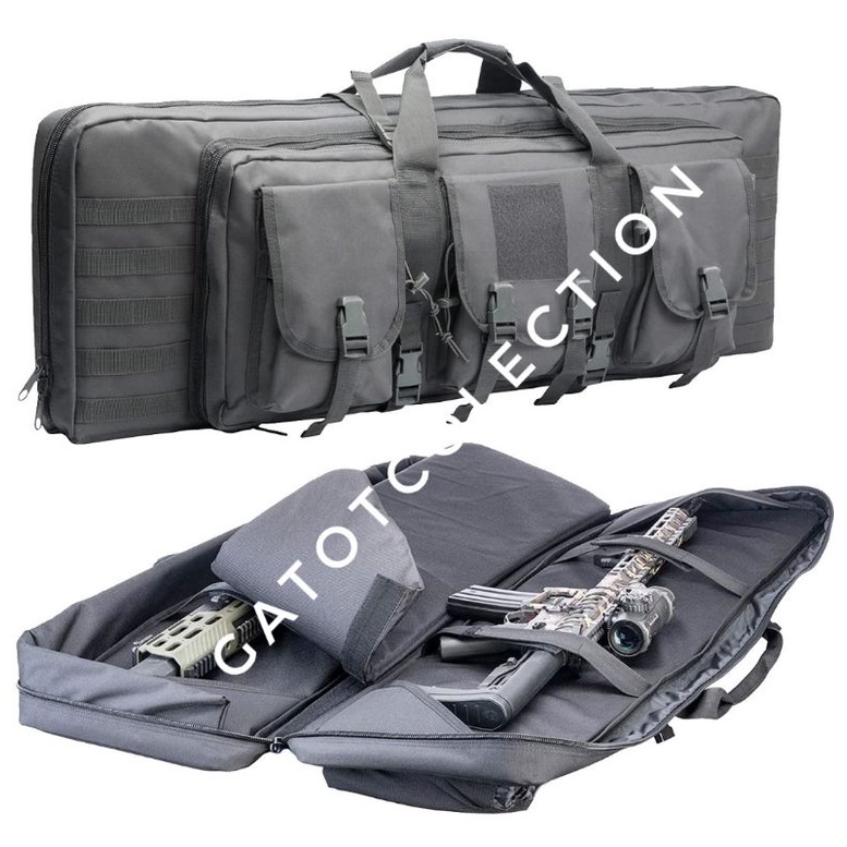 senjata laras panjang Tas senjata laras panjang terbaru 120 cm.gunbag abu