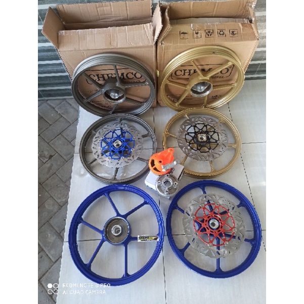 Velg Brt chemco bebek yamaha ukuran 160/185-17 Velg brt chemco fiz r vega megapro gl tiger fre disc 