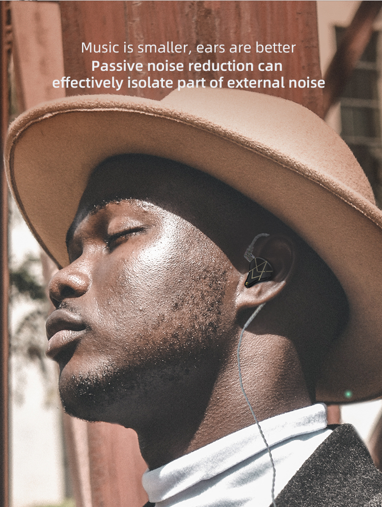 Kz Asx 20ba Earphone In Ear Hifi Bass Bahan Metal Dengan Fitur Noise Canceling Untuk Dj