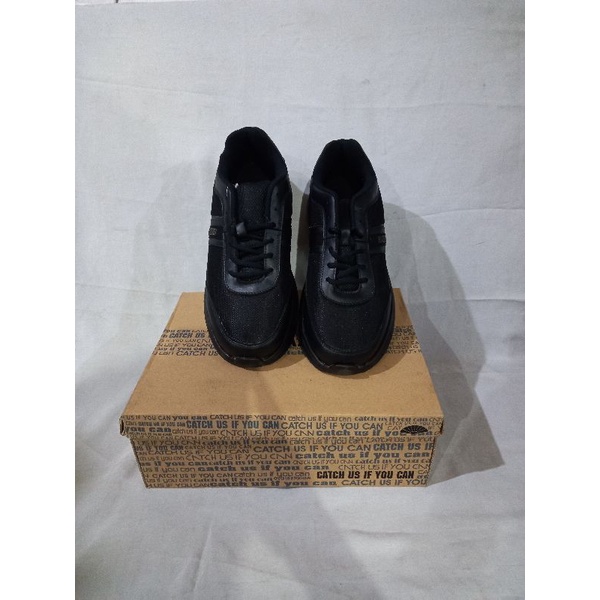 Sepatu sekolah bts KASOGI ORIGINAL BOSTON ALL BLACK