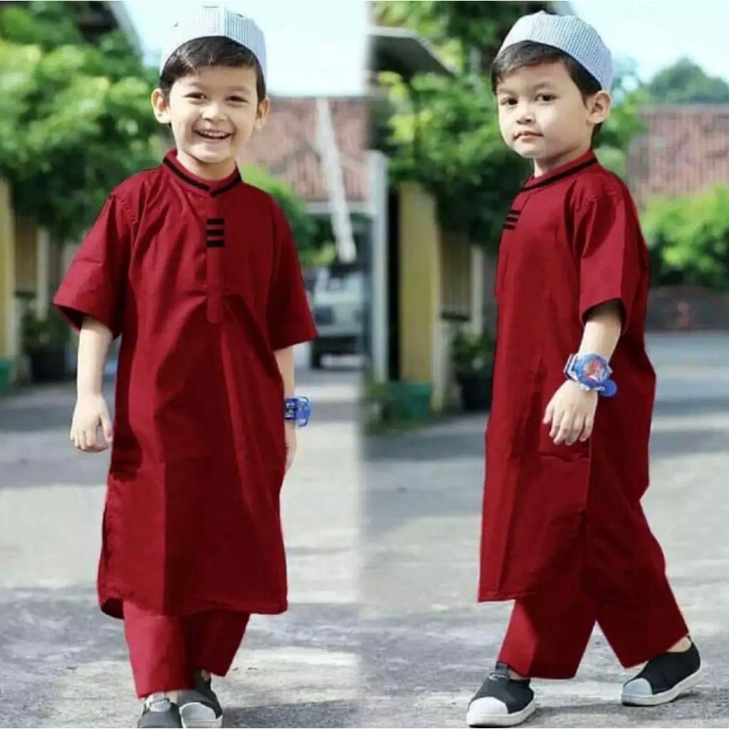 COD/BAJU NGAJI ANAK/SETELAN BAJU KOKO PILIH WARNA