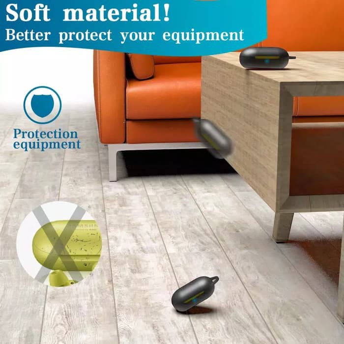 TBI 2pcs Cover Case FULL Silicone Samsung Galaxy Buds 2020 Case Lanyard Carabiner