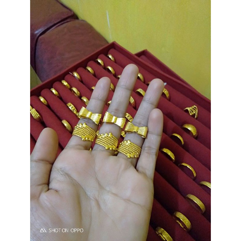 Cincin pita lapis emas (termurah)