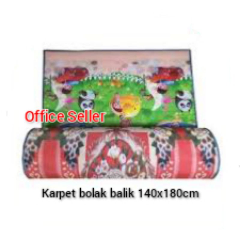 karpet motif bolak balik 140x180 cm - random