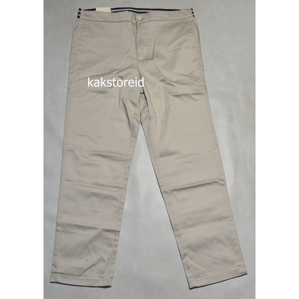 Celana Cream Panjang Skinny Krem Wanita CONNEXI** Khaki CPW 06 Pinggang Melar Celana Formal Katun