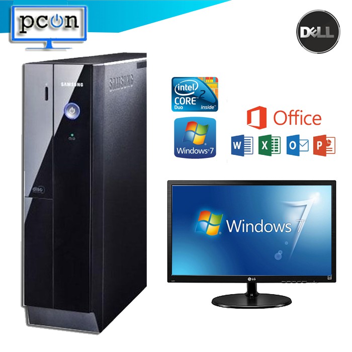 PC KOMPUTER PC BUILD UP SLIM SAMSUNG PENTIUM G DAN MONITOR 19&quot; LG NEW