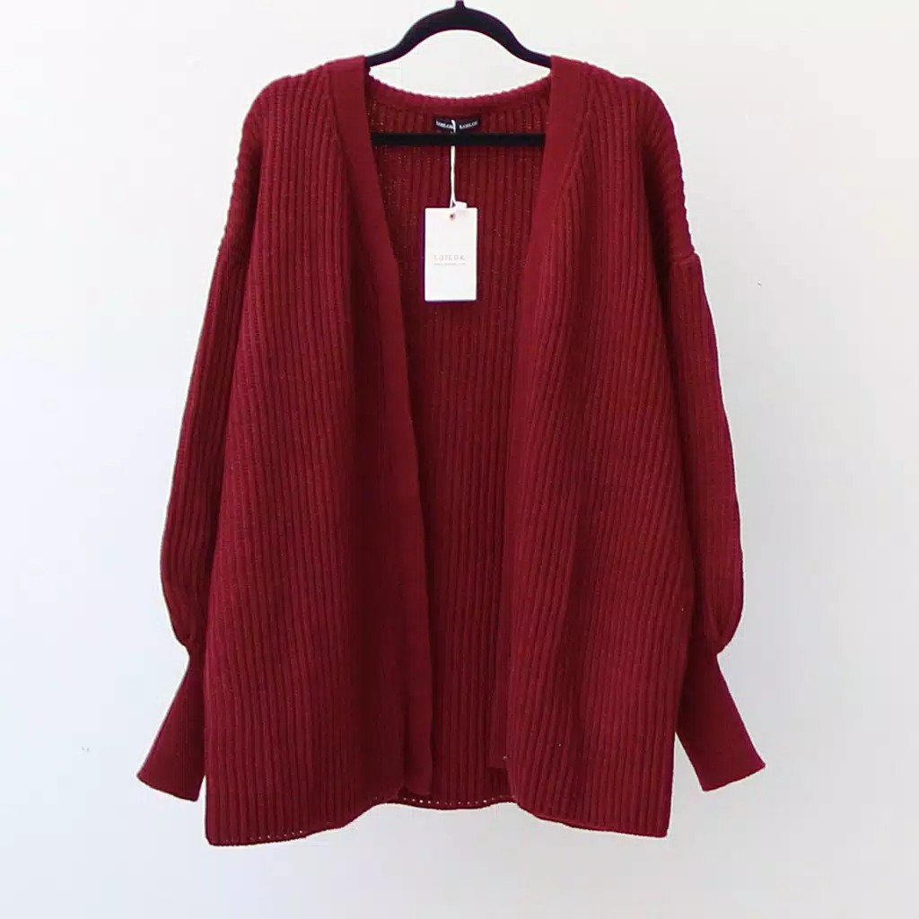 CARDIGAN RAJUT MALONE Wanita Knit Kardigan-1