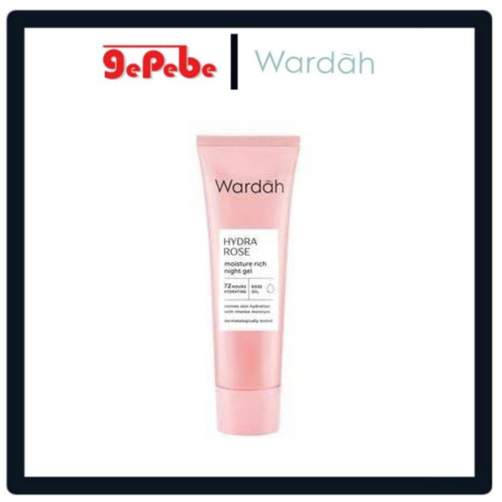 Wardah Hydra Rose Moisture Rich Night Gel 17ml