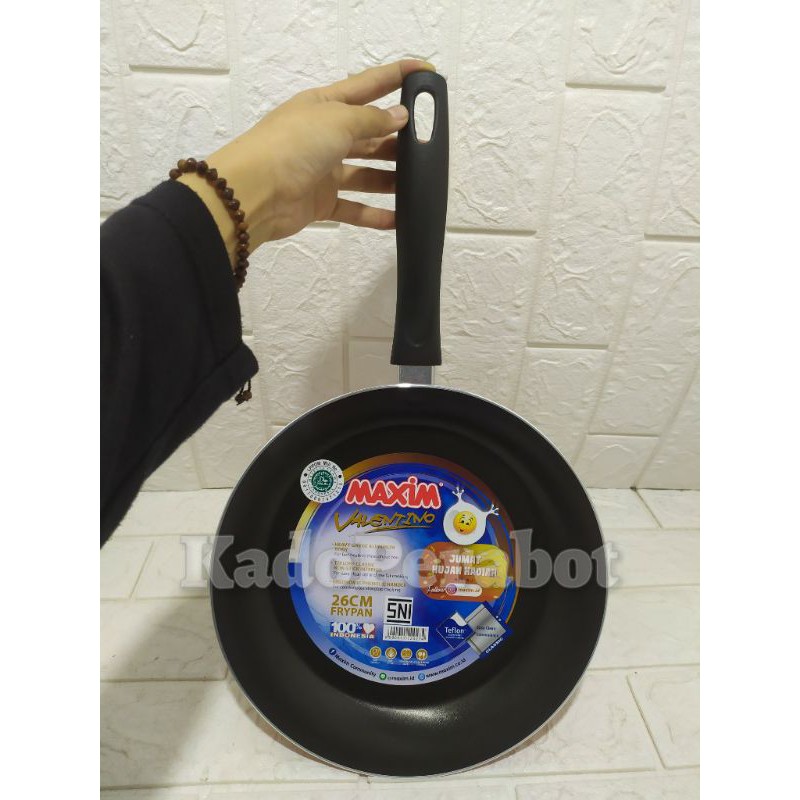 Teflon maxim frypan 26cm valentino - teflon cilung- teflon dadar telur