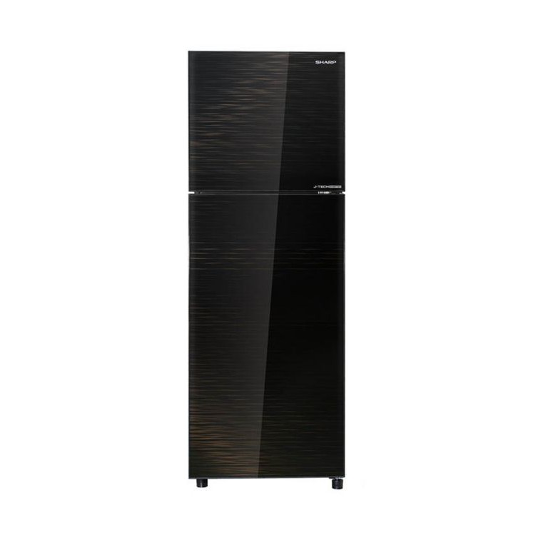 SHARP SJ 246 XI MK / MATRIX BLACK / KULKAS LEMARI ES 2 PINTU / GLASS DOOR / SJ246XIMK