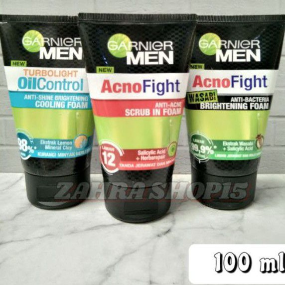 Garnier Men Facial Foam All Varian 100 ml