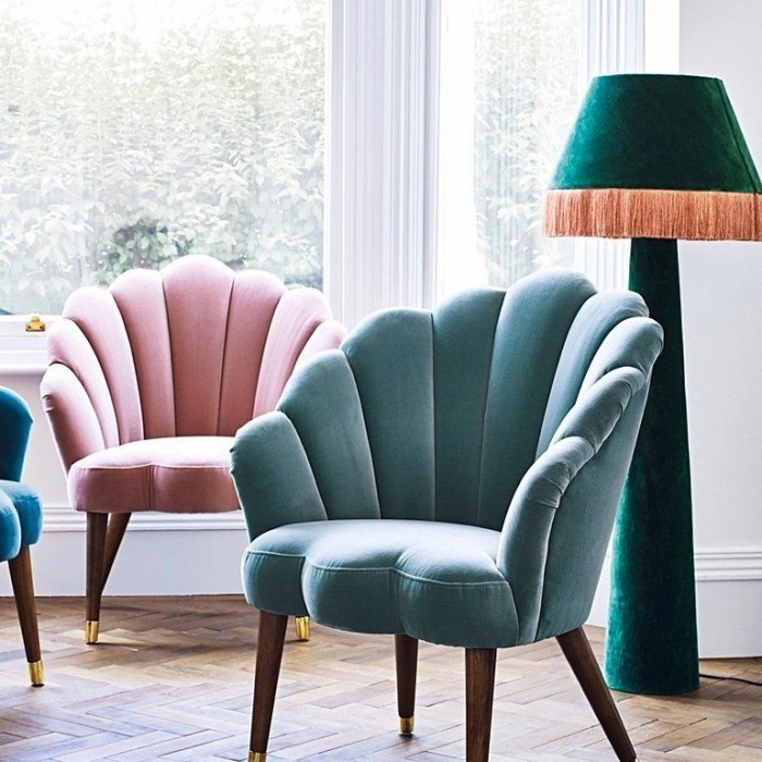 Sofa Single Flower / Sofa Tamu Klasik Minimalis