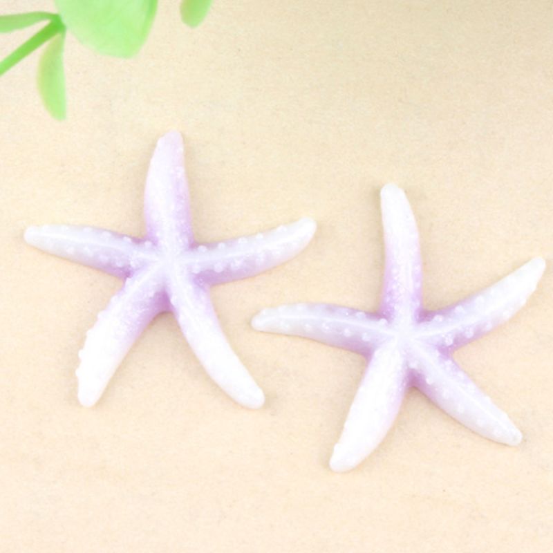 Siy 10 Pcs Ornamen Bintang Laut 40mm Bahan Resin Untuk Dekorasi Casing Handphonescrapbook Diy