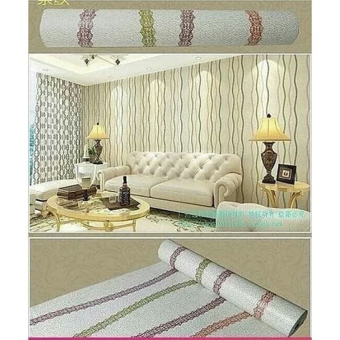 Wallpaper Dinding Motif Ulir Ukuran Panjang 10Meter x Lebar 45CM