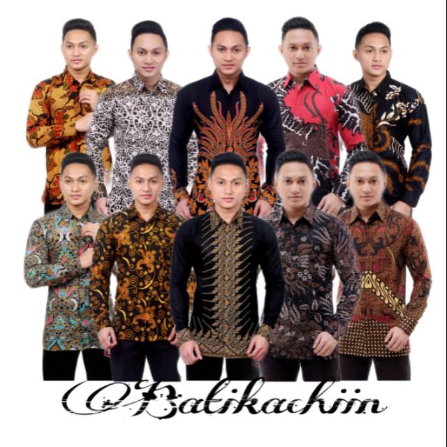 Batik hem kemeja remaja panjang pendek murah keren cowok cewek coupel pria wanita