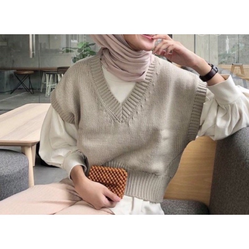 SILA VEST / BASIC VEST KNIT/ ROMPI RAJUT