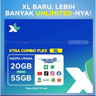 KARTU PERDANA COMBO FLEX 4GB || 16GB || 30GB || 55GB